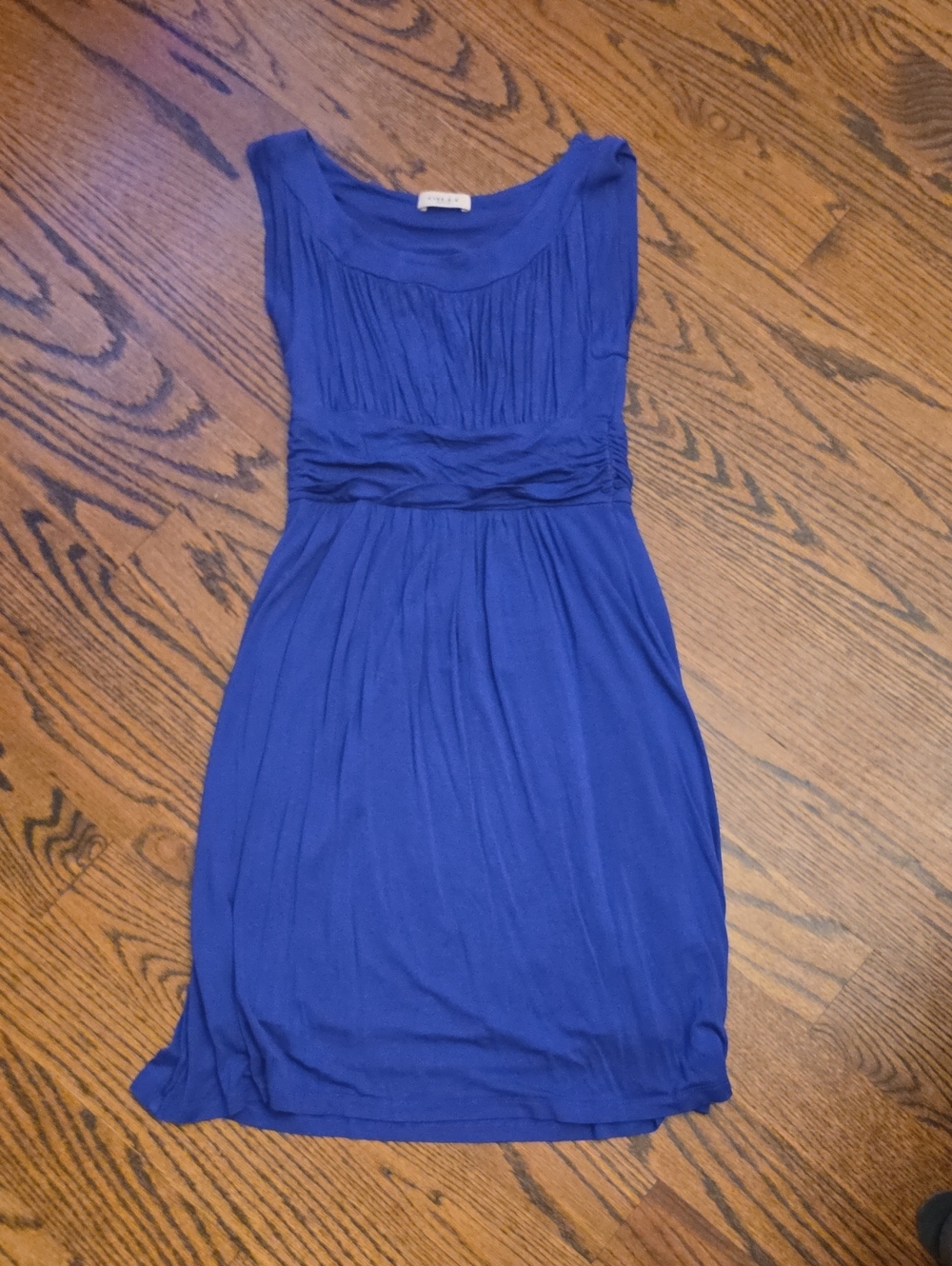 Gilli Sleeveless Cobalt Pleated Waist Dress